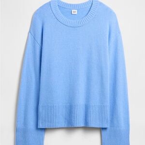GAP CashSoft Relaxed Crewneck Tunic Sweater | Wind Blue
